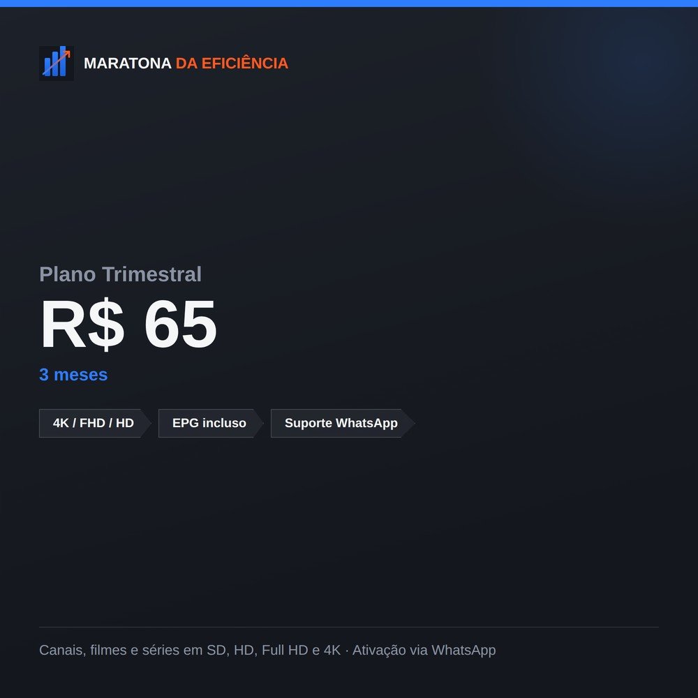 Imagem ilustrativa do Plano Trimestral da Maratona da Eficiência